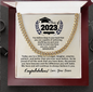 Personalized - Son Graduation - Cuban Link Chain - Luxury Box