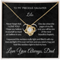 To My Precious Daughter - My Best Chapter - Love Knot Necklace