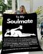 Beautiful Soulmate Gift Cozy Plush Fleece Blanket