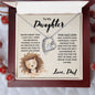 To My Daughter - Promise To Love You - Forever Love Necklace