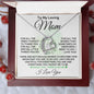 To My Loving Mom - What You Mean To Me - Forever Love Necklace