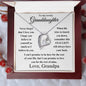 (Almost Sold Out) To My Lovely Granddaughter - Love Grandpa - Forever Love Heart Necklace