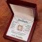 (Almost Sold Out) Gift For Lovely Granddaughter - Love Grandma - Forever Love Heart Necklace