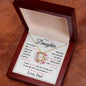(Almost Sold Out) Gift For Lovely Daughter - Love Dad - Forever Love Heart Necklace