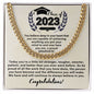 Congrats - Proud Grad - Cuban Link Necklace