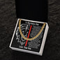 To My Badass Dad - Thankful For You - Cuban Link Necklace