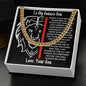 To My Badass Dad - Thankful For You - Cuban Link Necklace
