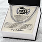 Congrats - Proud Grad - Cuban Link Necklace