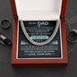 To My Dad - God Chose You - Cuban Link Necklace