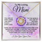 To My Loving Mom - First Home - Love Knot Necklace