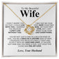 To My Beautiful Wife - My Last Everything - Love Knot Necklace