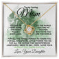 To My Loving Mom - Radiate Love - Love Knot Necklace
