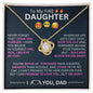 TO MY FIRE DAUGHTER - ON GOD - LOVE KNOT NECKLACE