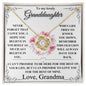 (Almost Sold Out) Lovely Granddaughter - Love Grandma - Love Knot Necklace
