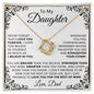 To My Daughter - Love Knot Necklace - From Dad