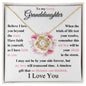 To My Lovely Granddaughter - I Love You - Love Knot Necklace