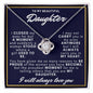 To My Beautiful Daughter - Love Knot Necklace