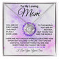 To My Loving Mom - First Home - Love Knot Necklace