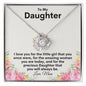 To My Daughter - My Precious - Love Knot Necklace