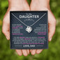 To My Daughter - I Love You Forever - Love Knot Necklace