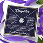 To My Beautiful Daughter - Love Knot Necklace
