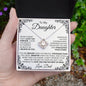 To My Daughter - Love Knot Necklace - From Dad