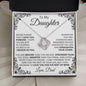 To My Daughter - Love Knot Necklace - From Dad