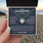 To My Daughter - I Love You Forever - Love Knot Necklace