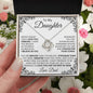 To My Daughter - Love Knot Necklace - From Dad