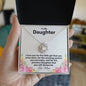 To My Daughter - My Precious - Love Knot Necklace