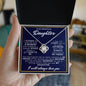 To My Beautiful Daughter - Love Knot Necklace