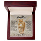 To My Daughter From Mom - Lioness - Love Knot Necklace