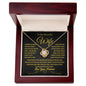 Gift for Wife "I Can't Live Without You" Love Knot Necklace