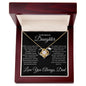 Beloved Daughter - Couldn't Be More Proud - Love Knot Necklace