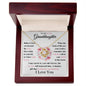 To My Lovely Granddaughter - I Love You - Love Knot Necklace