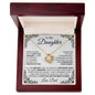 To My Daughter - Love Knot Necklace - From Dad