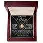 To My Loving Mom - My World - Love Knot Necklace