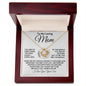 To My Loving Mom - My World - Love Knot Necklace