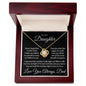 To My Daughter - Never Forget - Love Knot Necklace