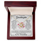 (Almost Sold Out) Lovely Granddaughter - Love Grandma - Love Knot Necklace