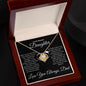 Beloved Daughter - Couldn't Be More Proud - Love Knot Necklace