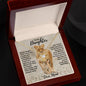 To My Daughter From Mom - Lioness - Love Knot Necklace