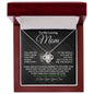 To My Loving Mom - My World - Love Knot Necklace