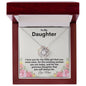 To My Daughter - My Precious - Love Knot Necklace