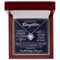 To My Beautiful Daughter - Love Knot Necklace