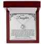 To My Daughter From Dad - Many Reasons To Be Proud - Love Knot Necklace