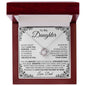 To My Daughter - Love Knot Necklace - From Dad