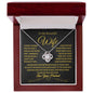 Gift for Wife "I Can't Live Without You" Love Knot Necklace