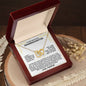 To My Beautiful Granddaughter From POPPOP - Two Heart Pendant