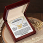 To My Beautiful Granddaughter From Grandpa - Holy Cross - Two Heart Pendant